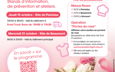 Octobre Rose – Hôpital NOVO Sites de Pontoise et Beaumont-sur-Oise