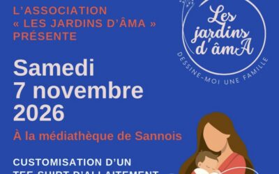 Les jardins d’âmA – Customisation d’un tee-shirt d’allaitement – 07/11/2026